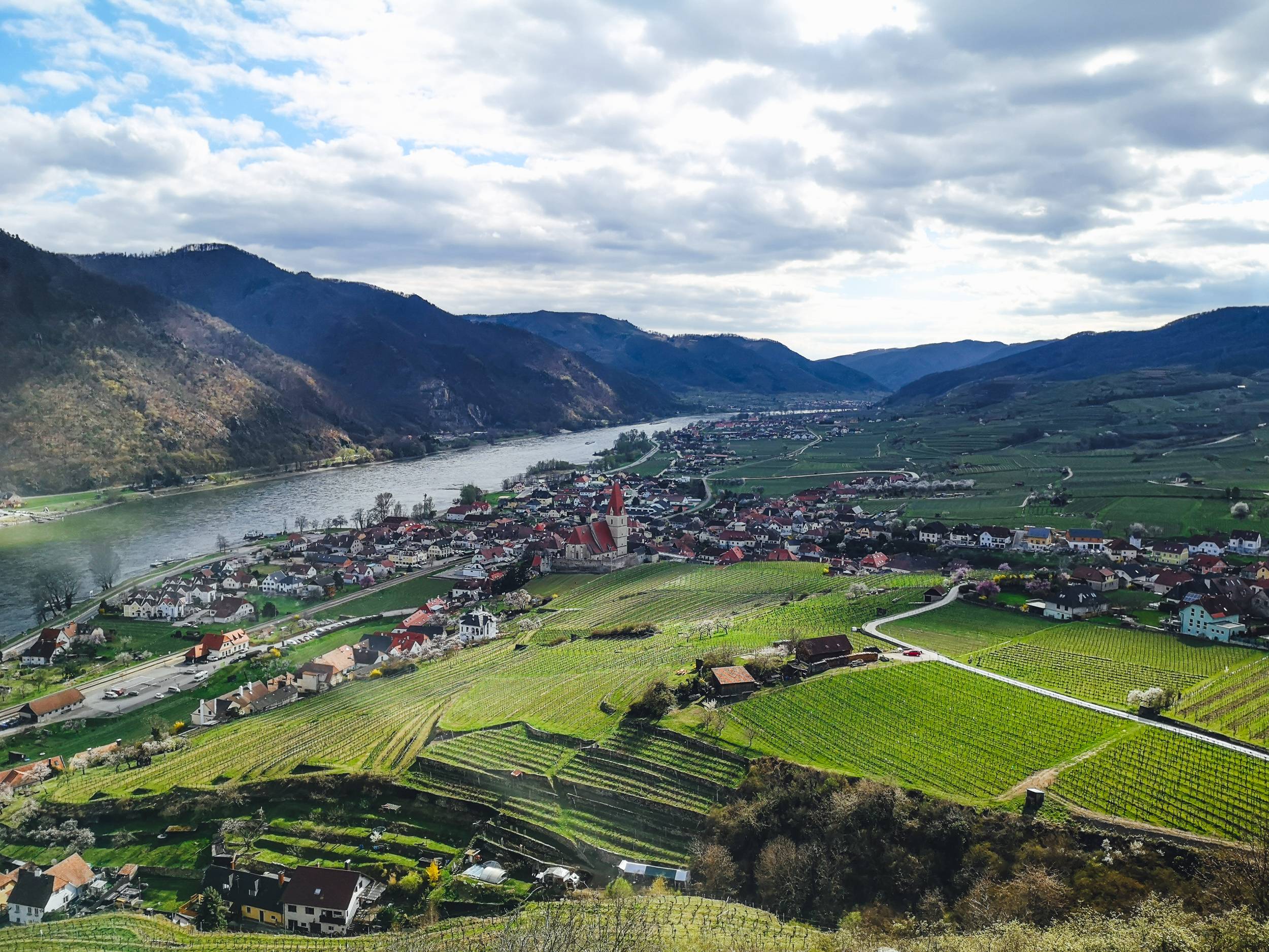 Weissenkirchen and Danube Wachau Valley in Lower Austria