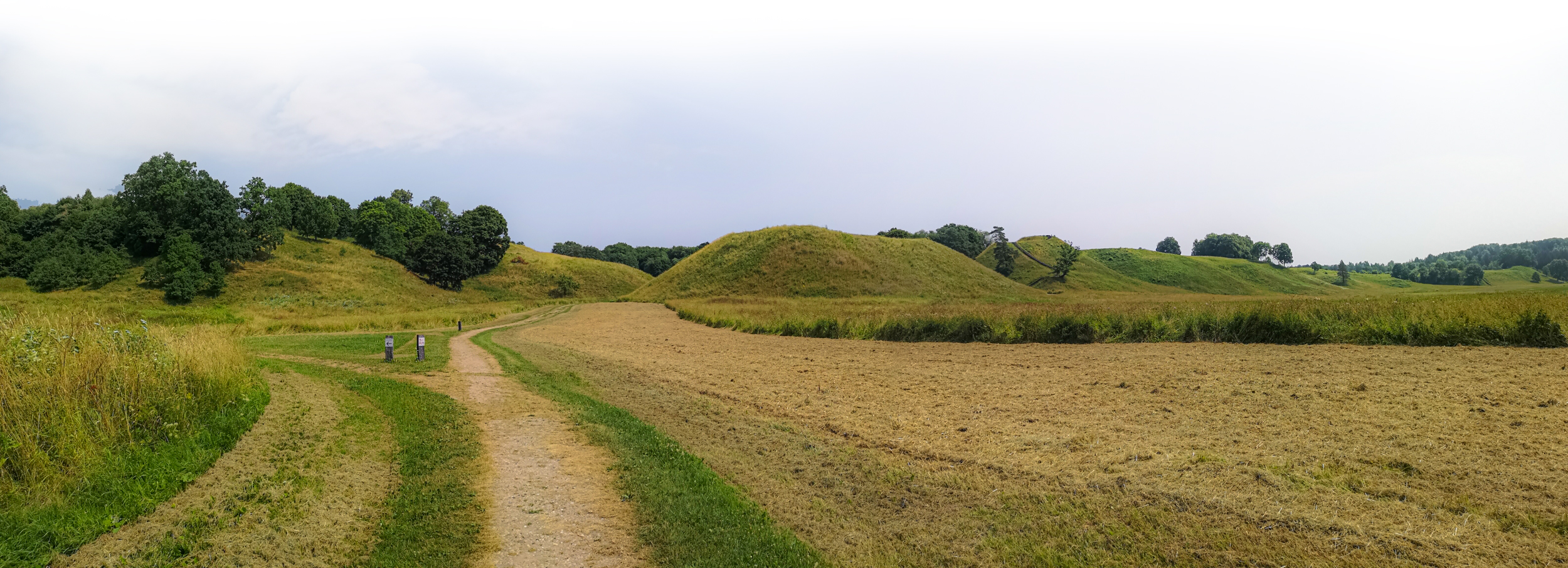 Kernavė Mounds from Pajauta Valley, Lithuania