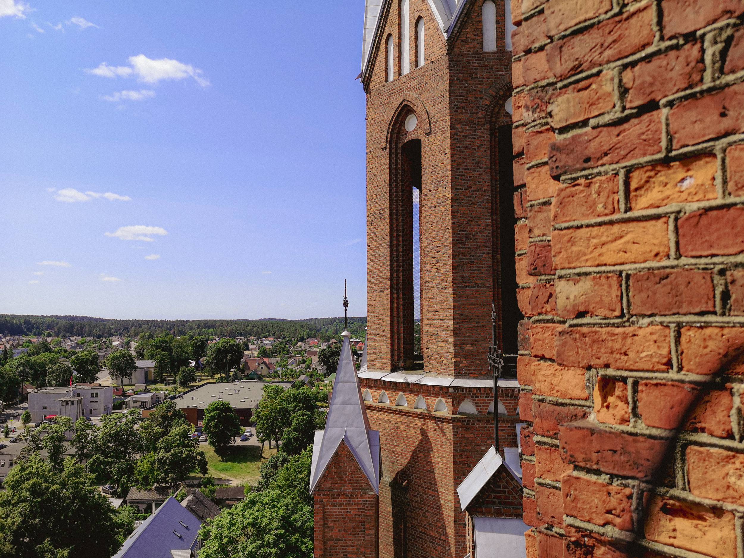 The view from Anykščiai Bell Tower, Lithuania