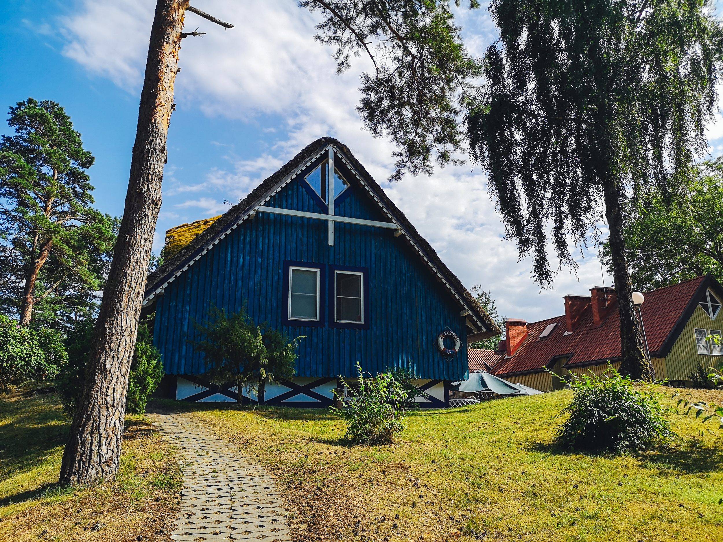 Typical Curonian architecture in Nida, Lithuania
