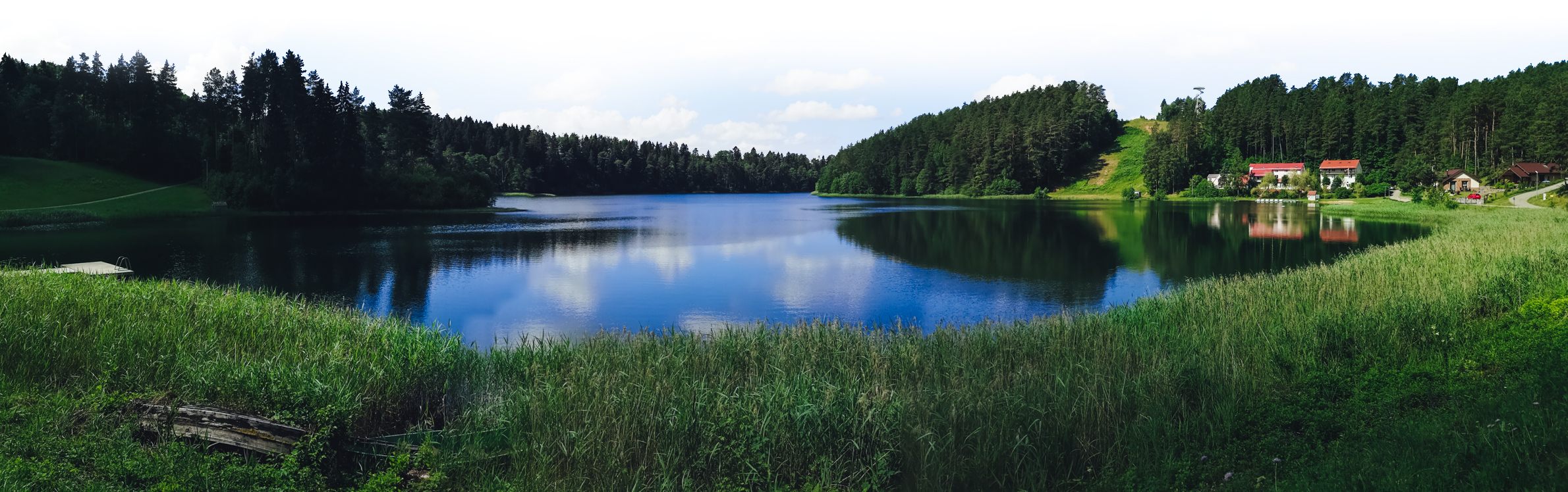 Lake Žaliasai in Ignalina, Lithuania