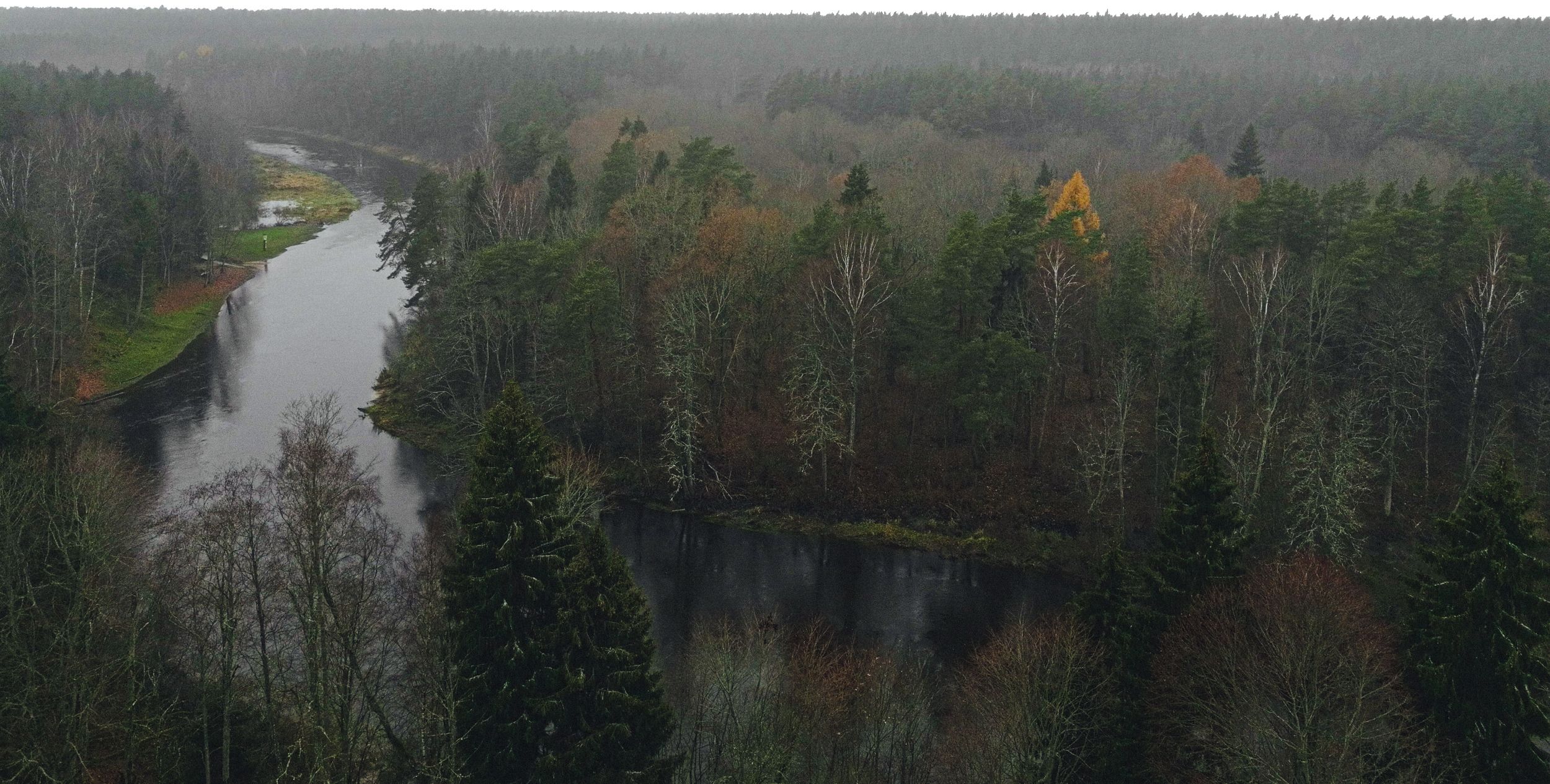 River Šventoji from Anykščiai Treetop walking path, Lithuania