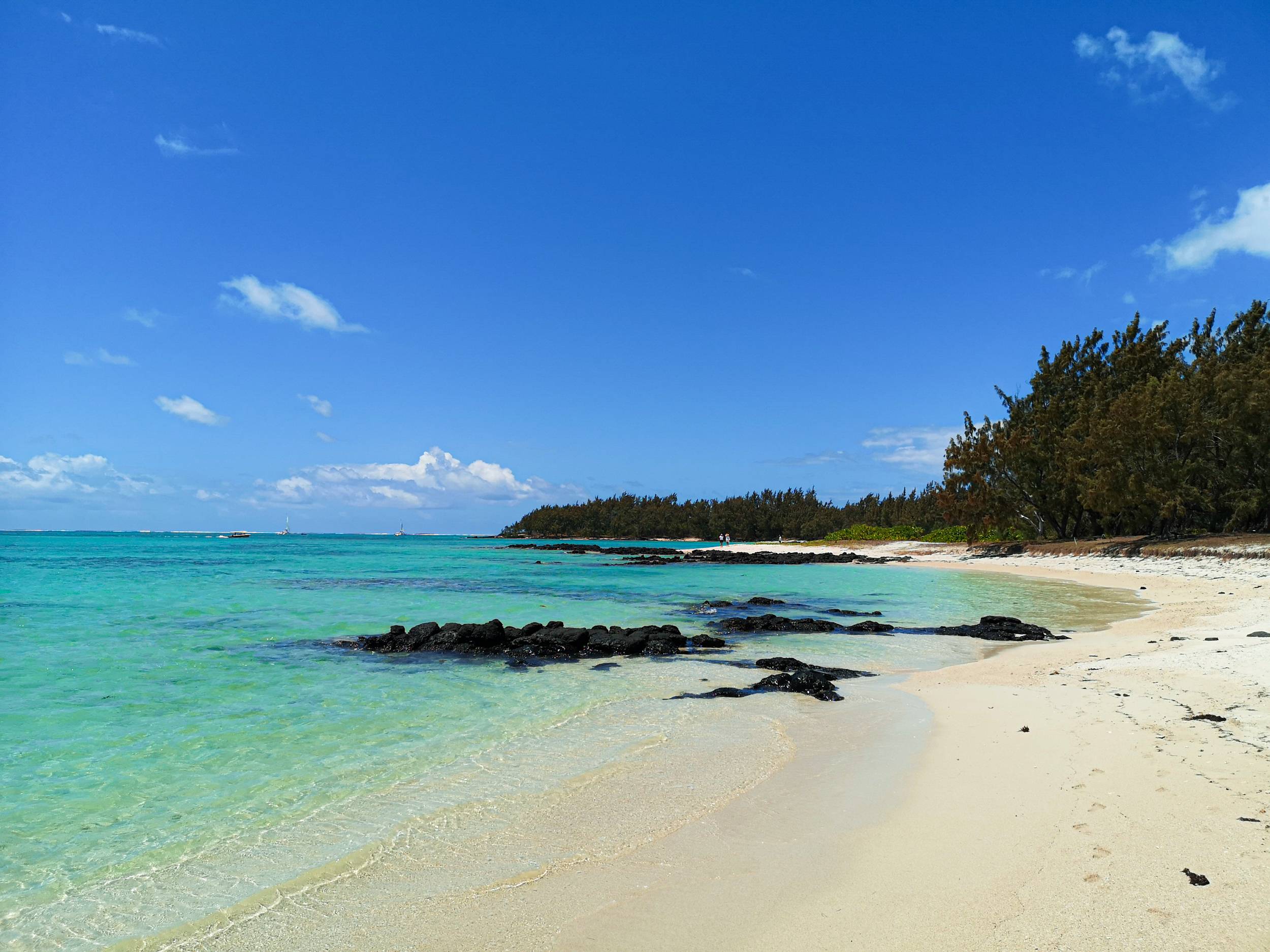 Beach in Ile aux Cerfs, Mauritius