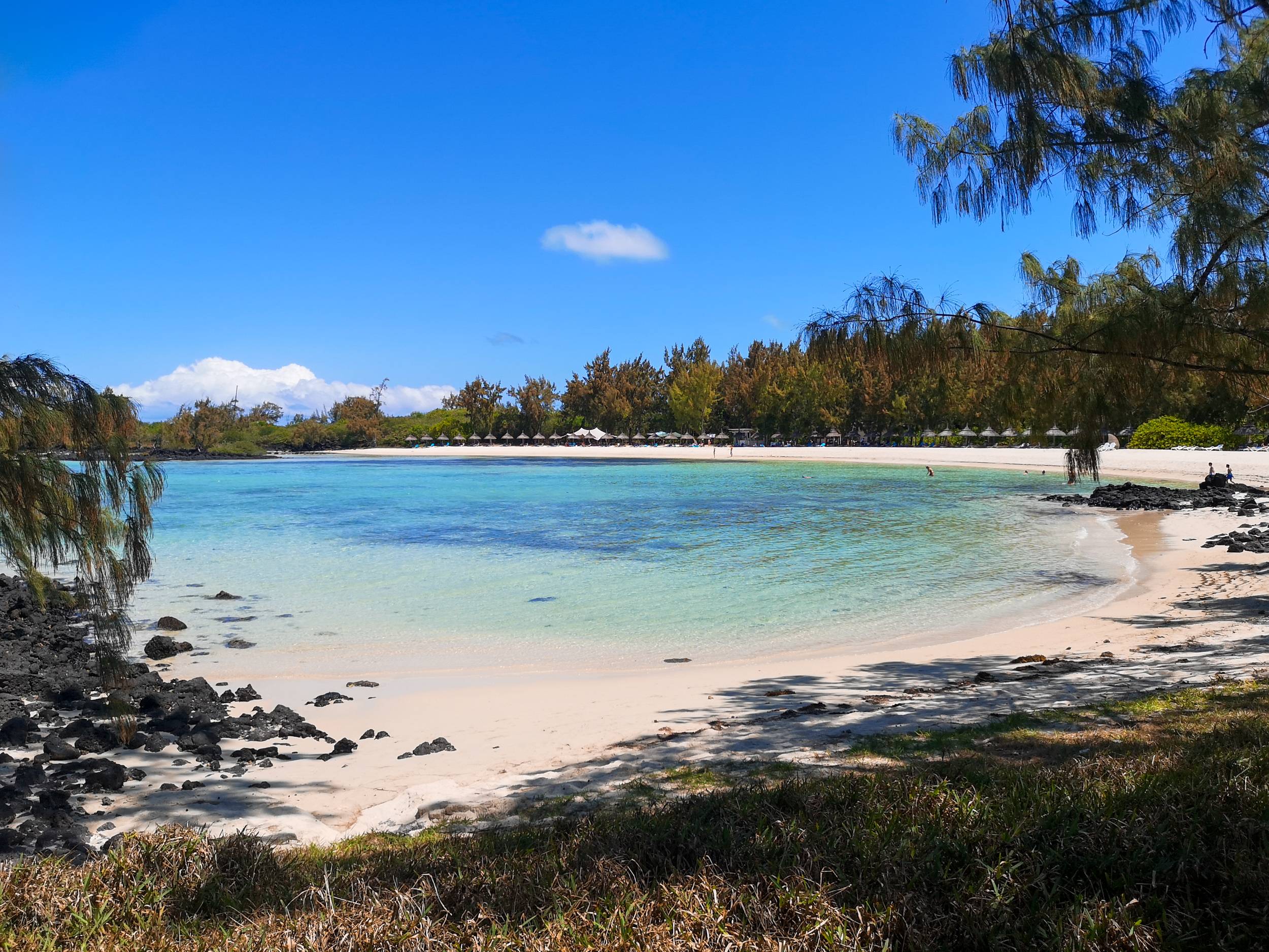 Private beach on Ile aux Cerfs, Mauritius