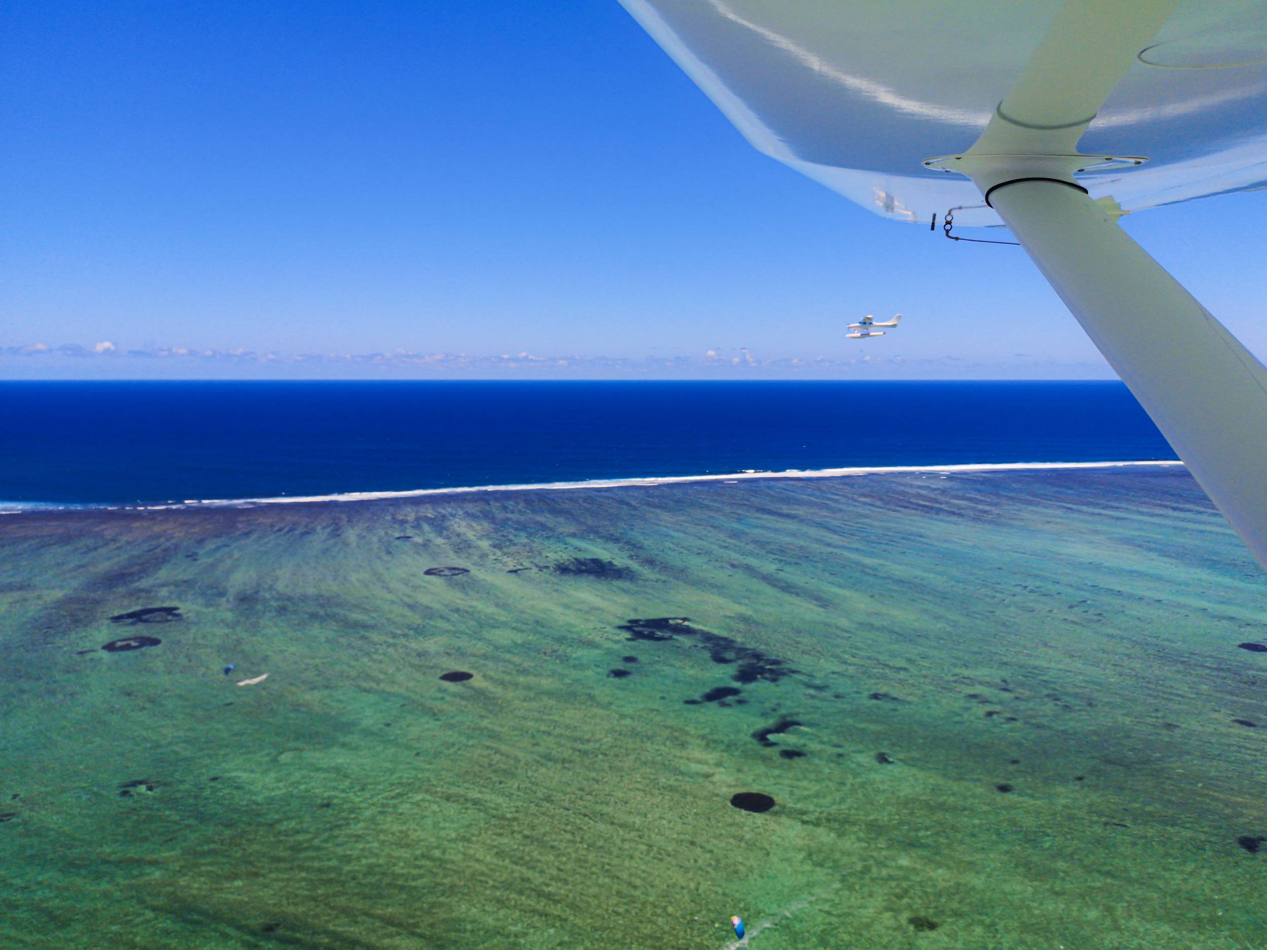 Mauritius underwater sand waterfall 6