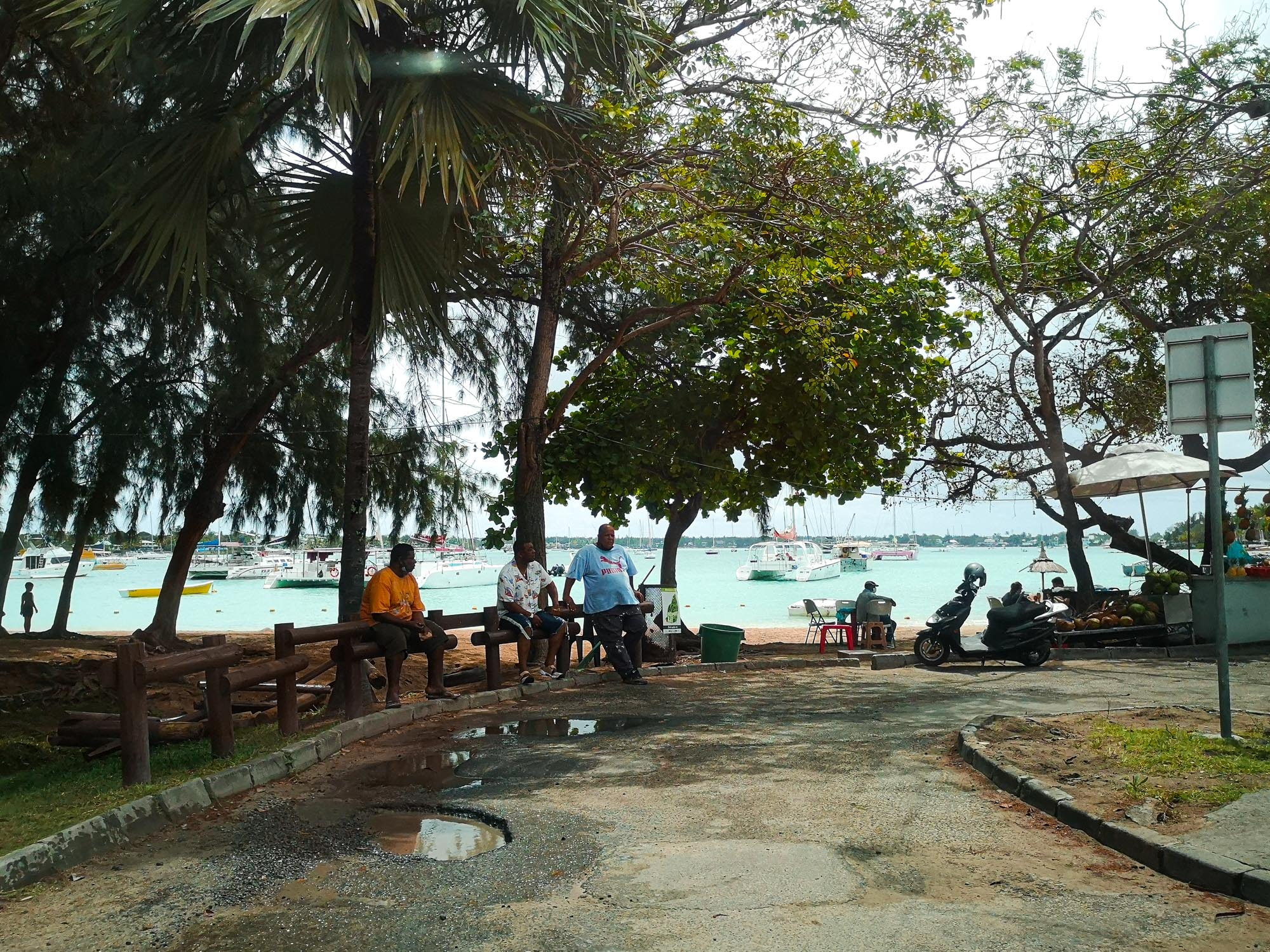 Grand Baie form a car, Mauritius