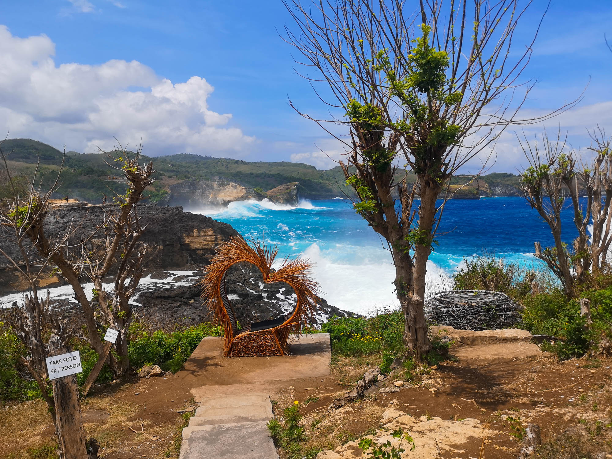 Intagram instalation by Angel Billabong in Nusa Penida, Bali