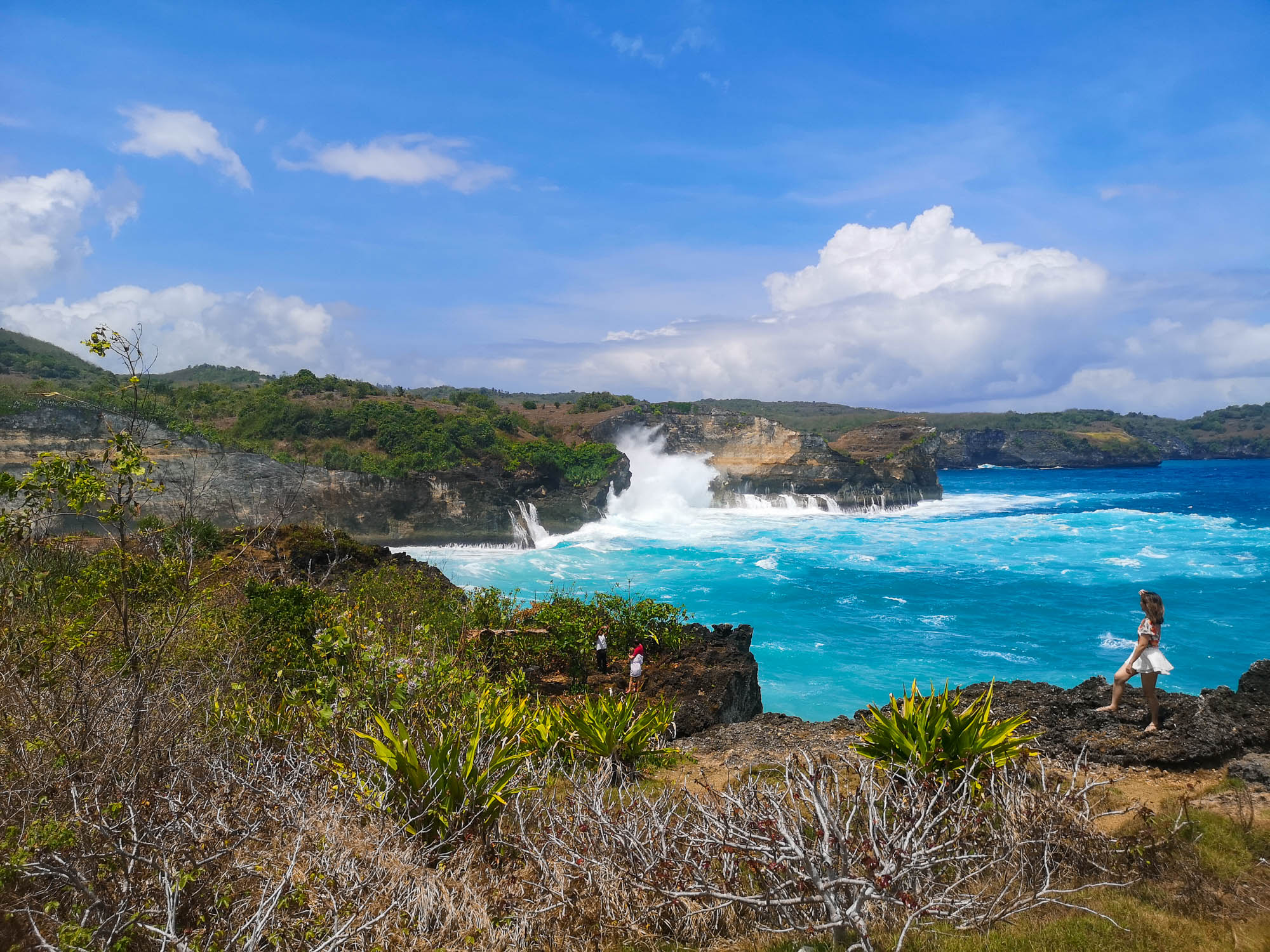 Manta bay from the Broken beach in Nusa Penida, Bali