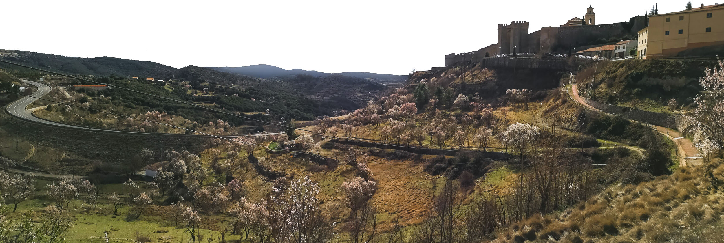 The countryside of Morella in Castellon, Spain