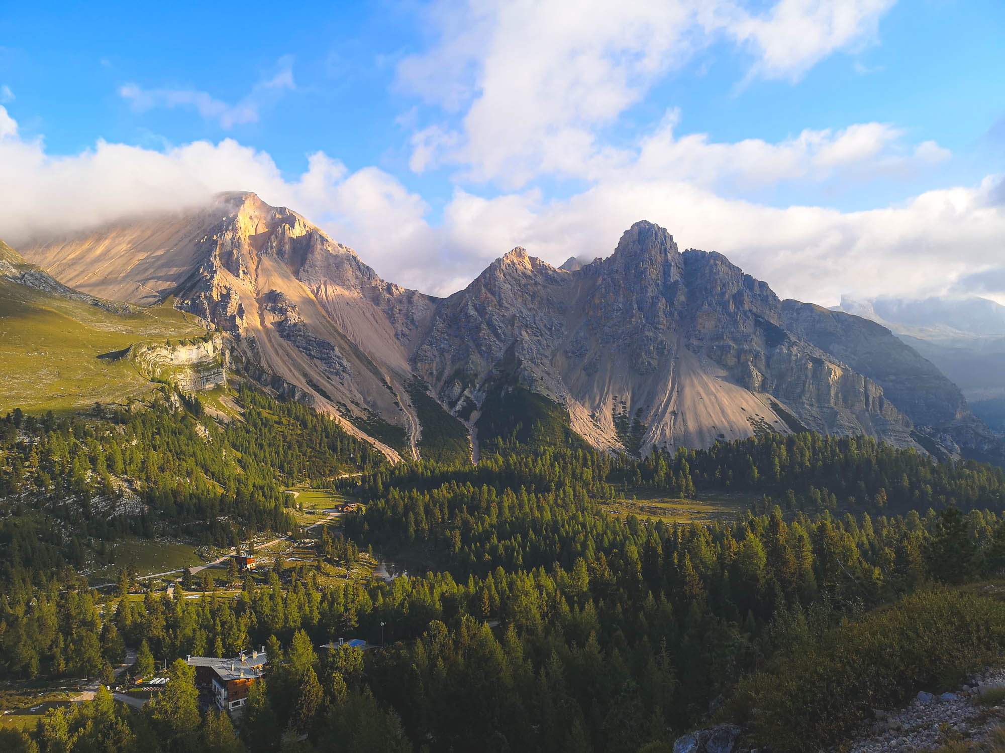 Fanes mountain panorama in Alta Via 1, Dolomites, Italy 2