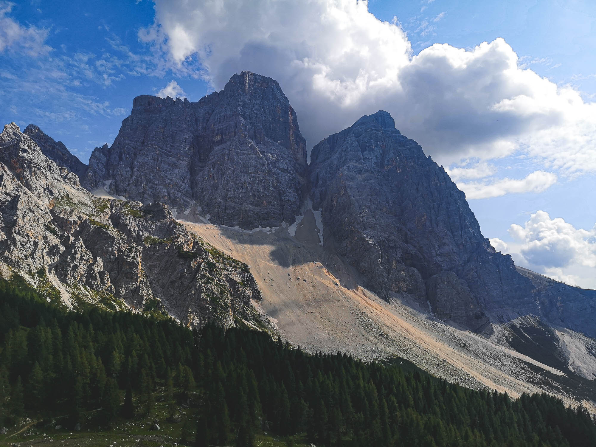 Mount Pelmo in Alta Via 1, Dolomites, Italy