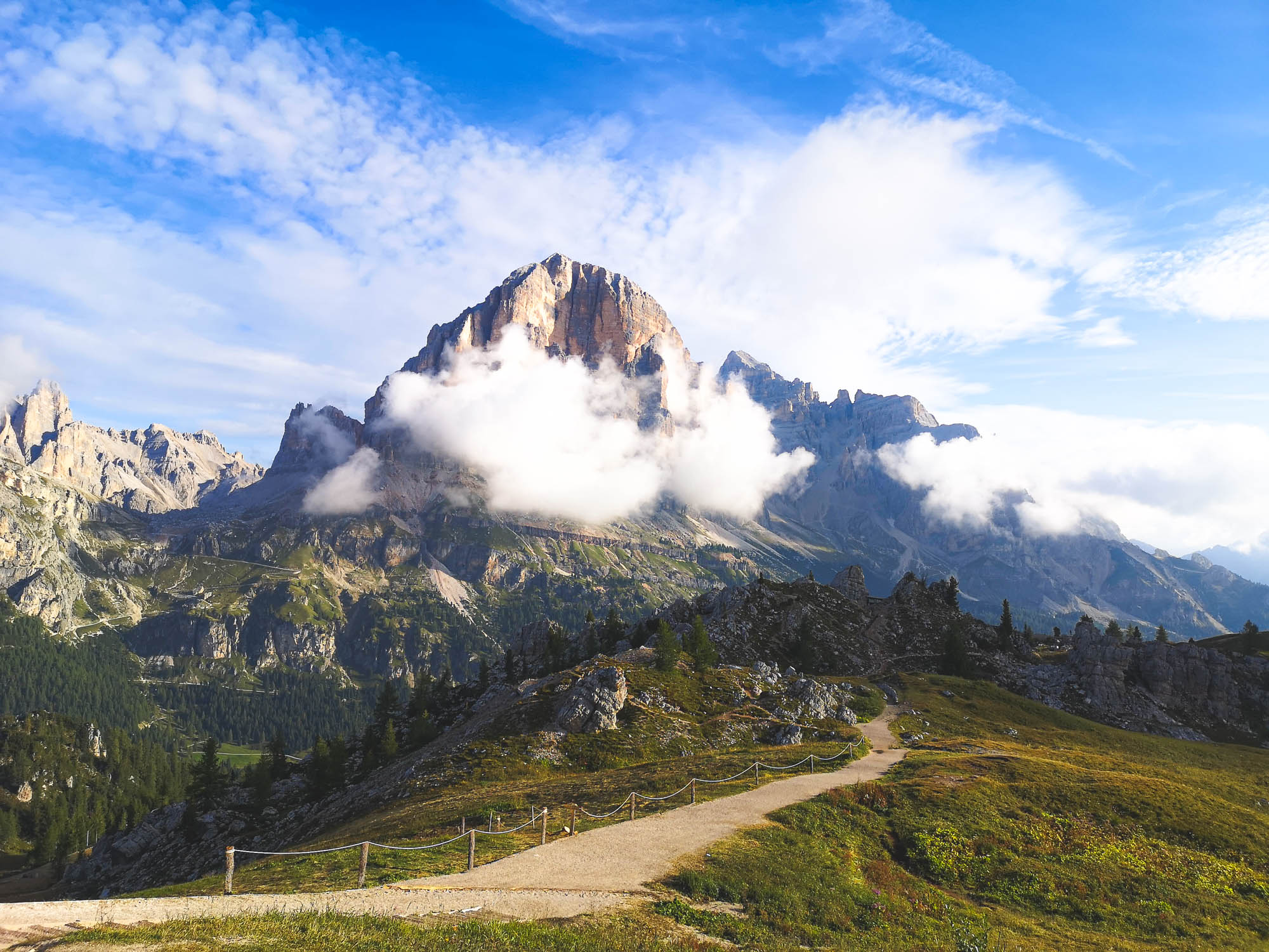 Tofana di Rozes from Cinque Torri in Alta Via 1, Dolomites, Italy