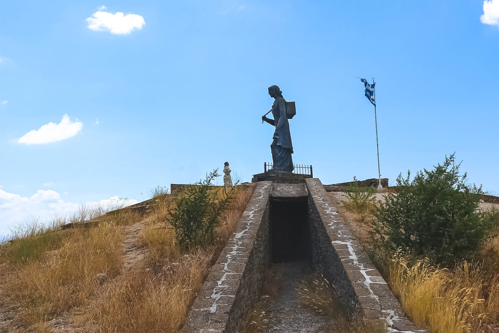 The monument for Zagori women during WWI in Epirus, Greece