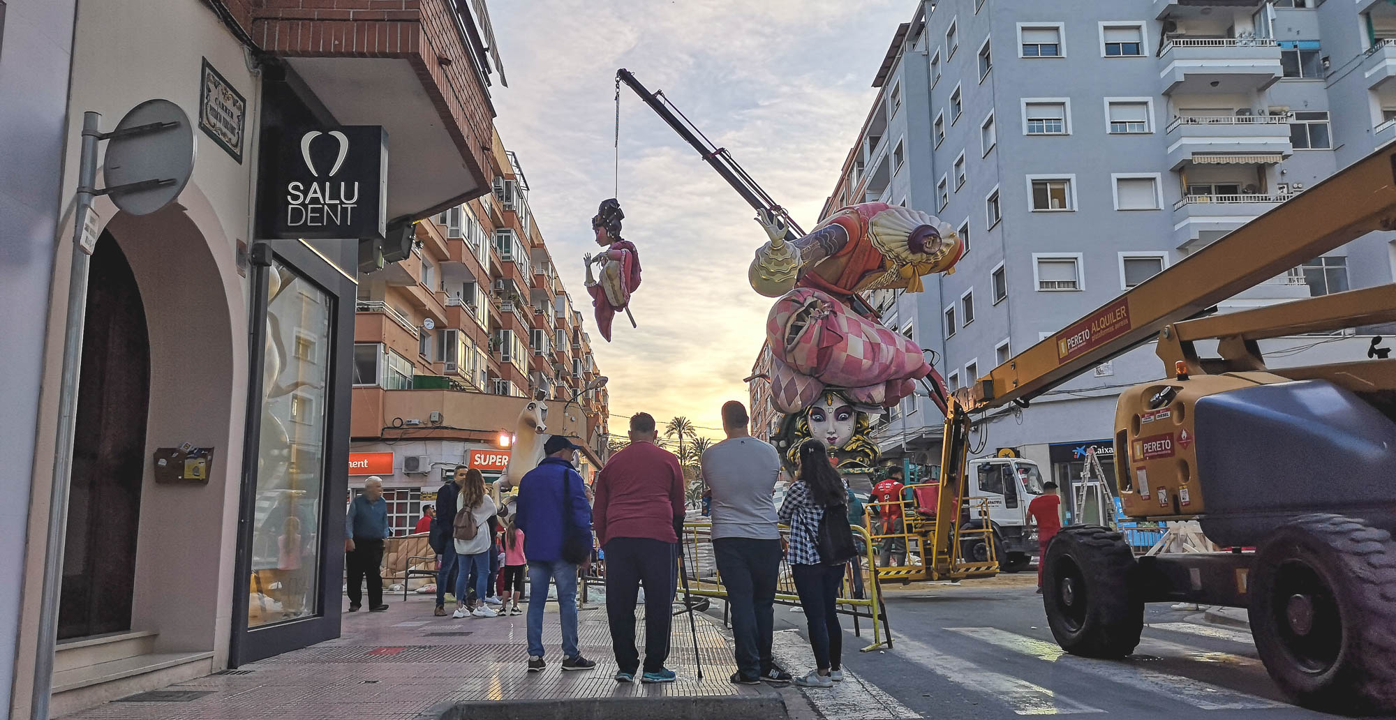Construction of Paris-Pedrera Falla in Denia, 2023